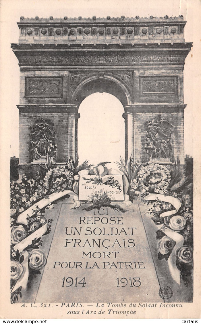 75-PARIS ARC DE TRIOMPHE-N°4188-H/0045 - Arc De Triomphe