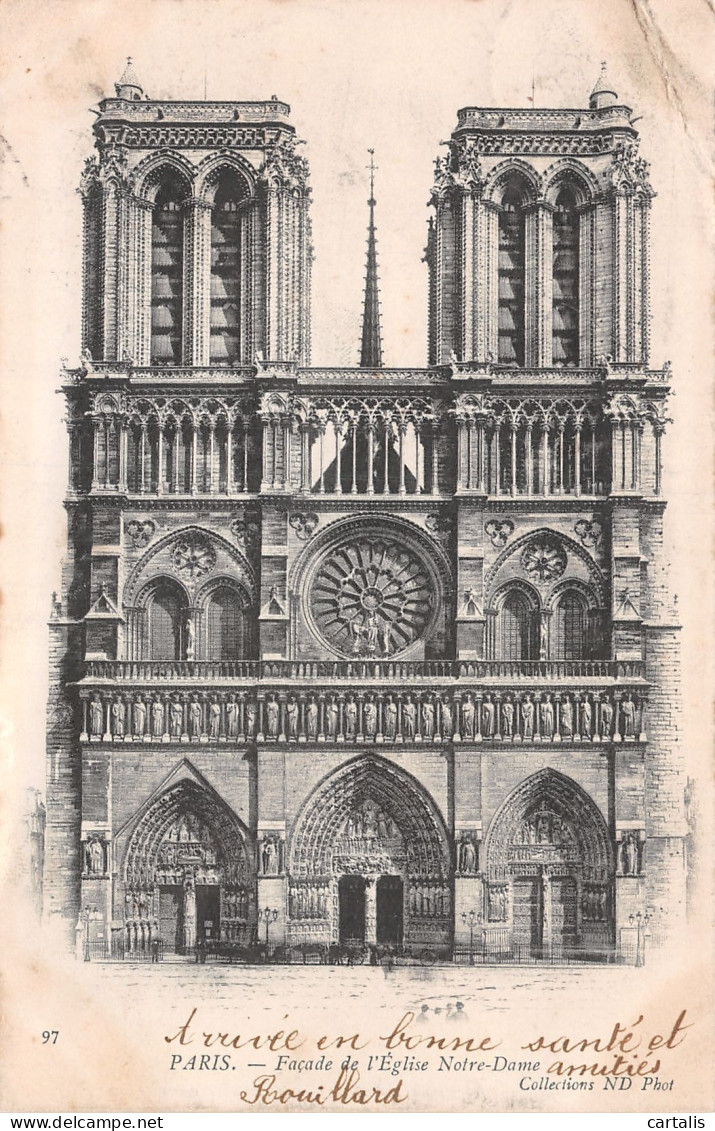 75-PARIS NOTRE DAME-N°4188-H/0021 - Notre Dame De Paris