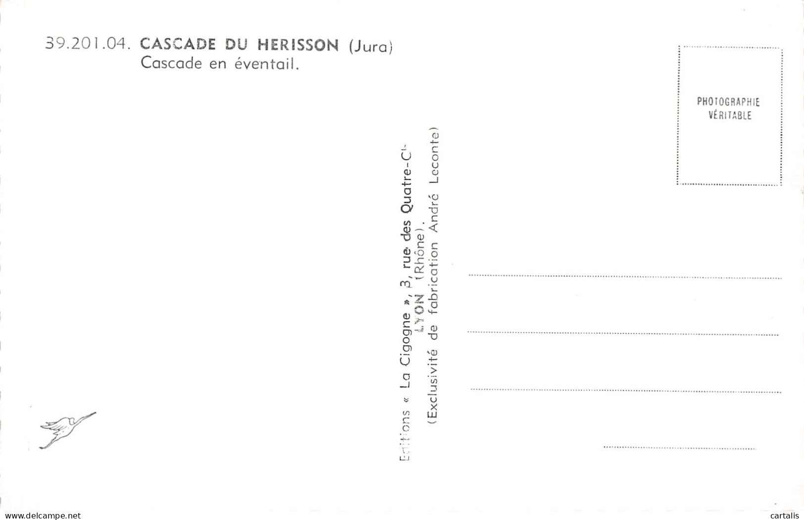 39-CASCADE DU HERISSON-N°4188-G/0107 - Autres & Non Classés