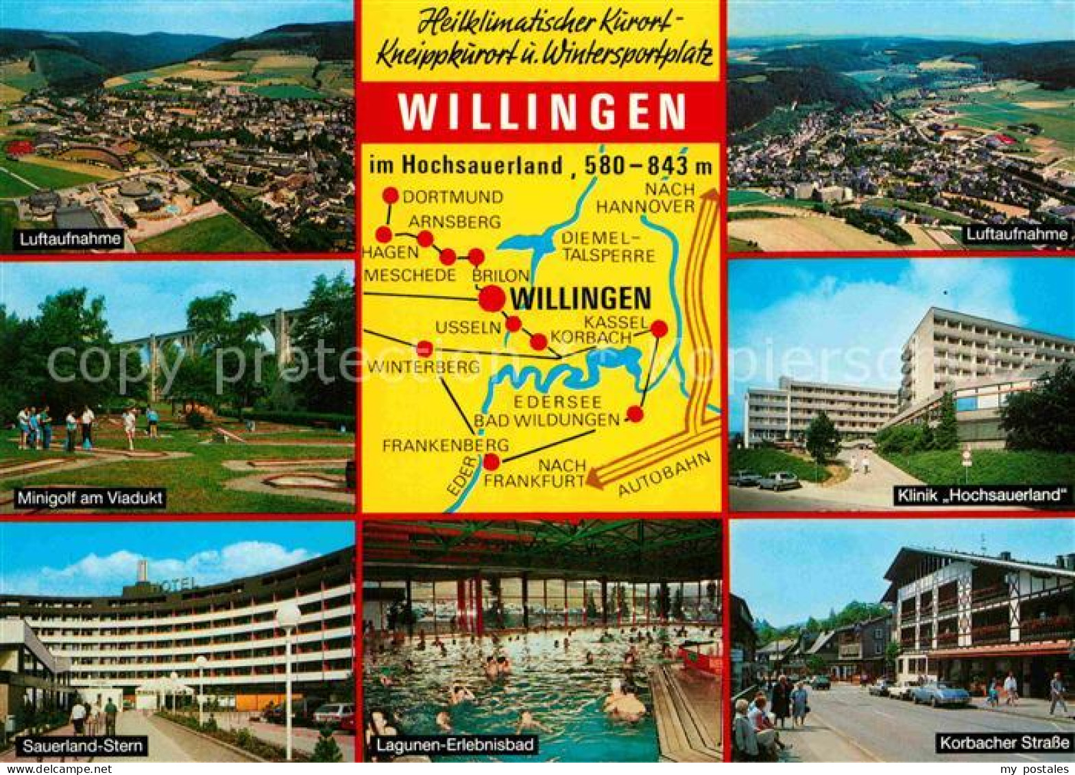 72792161 Willingen Sauerland Korbacher Strasse Bewegungsbad Viadukt Minigolf Sau - Sonstige & Ohne Zuordnung