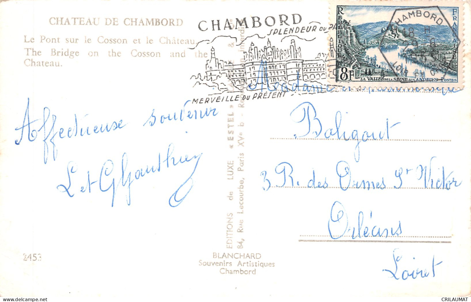 41-CHAMBORD LE CHATEAU-N°LP5134-D/0353 - Chambord