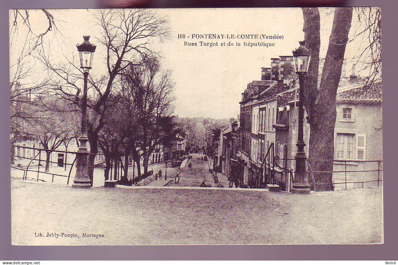 85 - FONTENAY-le- COMTE - RUE TURGOT Et RUE De La REPUBLIQUE - ANIMÉE - - Fontenay Le Comte