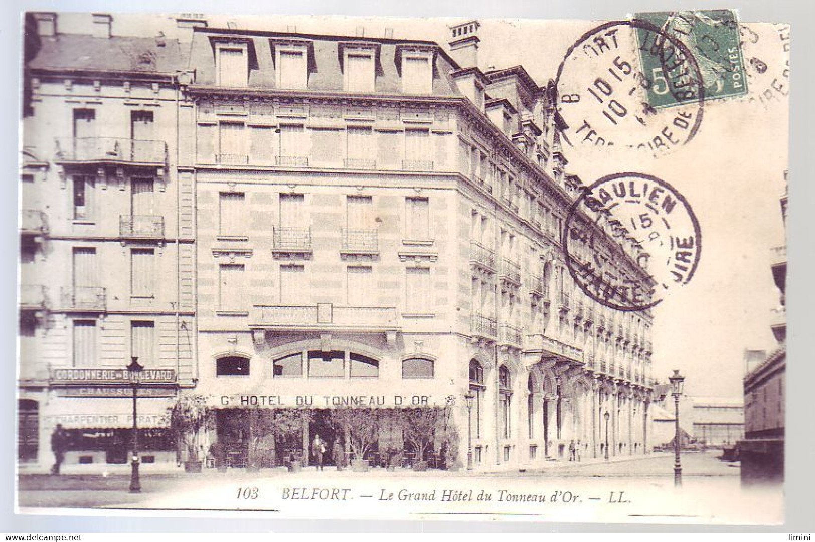 90 - BELFORT - GRAND HÔTEL Du TONNEAU D'OR - ANIMÉE - - Belfort - Stad