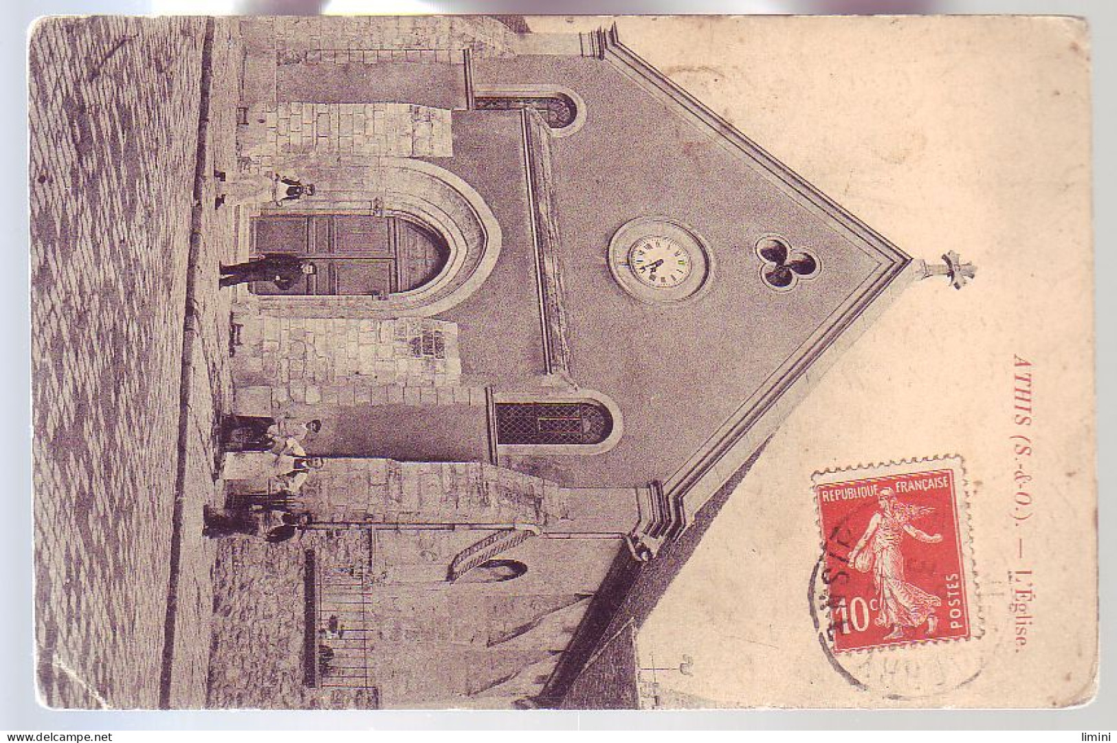 91 - ATHIS-MONS - ÉGLISE - ANIMÉE - - Athis Mons