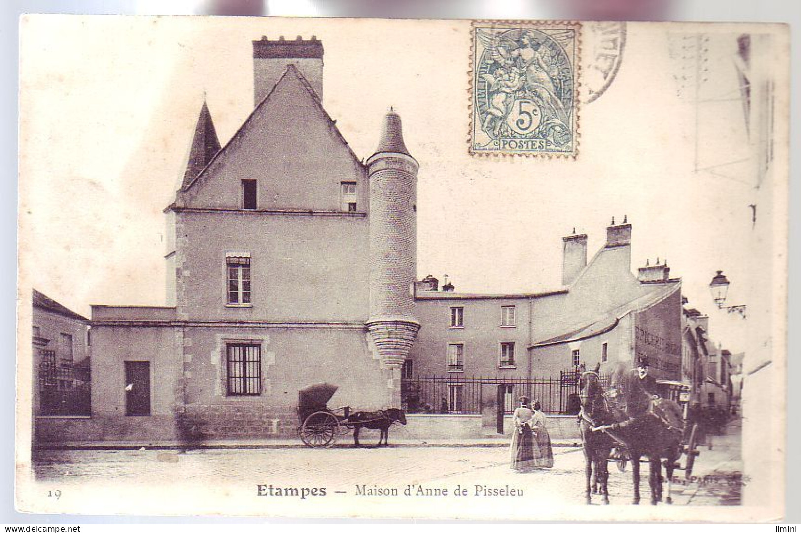 91 -  ETAMPES - MAISON D'ANNE De PISSELEU - ATTELAGE - ANIMÉE - - Etampes