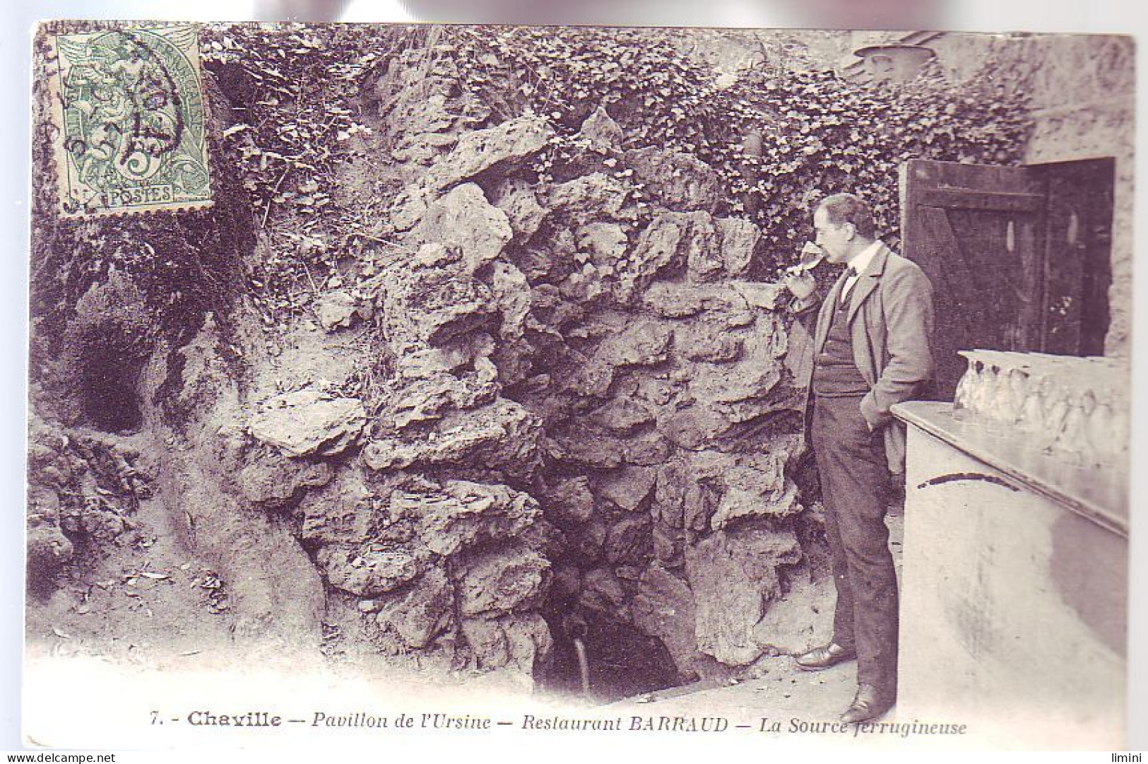 92 - CHAVILLE - FORET De MEUDON -  SOURCE Du PAVILLON De L'URSINE - RESTAURANT BARRAUD - ANIMÉE - - Chaville