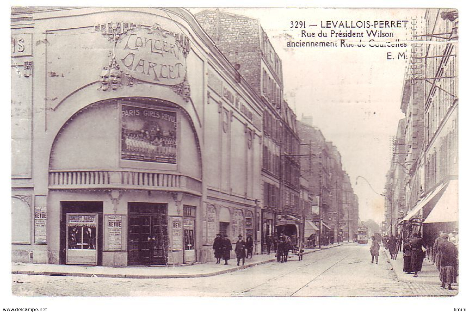 92 - LEVALLOIS - RUE Du PRESIDENT WILSON - ATTELAGE - ANIMÉE - - Levallois Perret