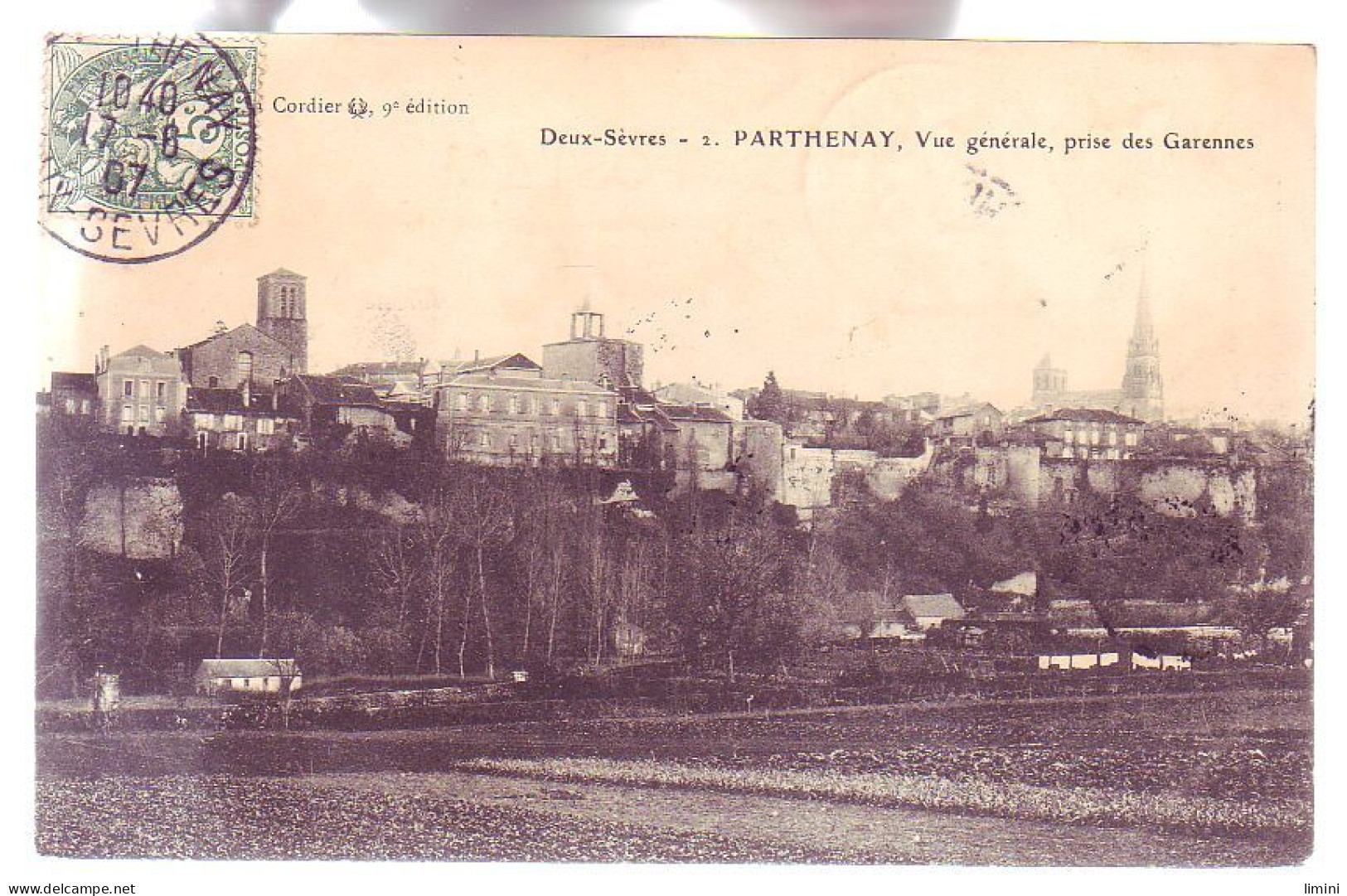 79 - PARTHENAY - VUE GÉNÉRALE - PRISE Des GARENNES - - Parthenay