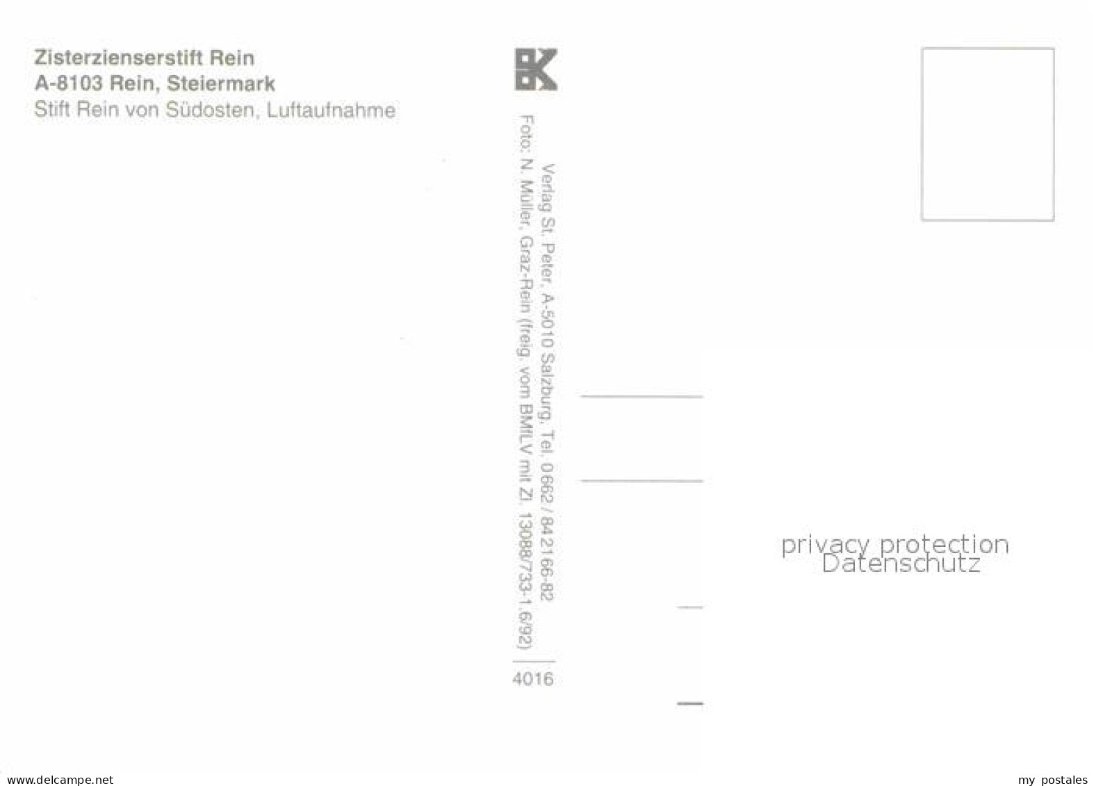 72792087 Rein Steiermark Zisterzienserstift Fliegeraufnahme  - Autres & Non Classés