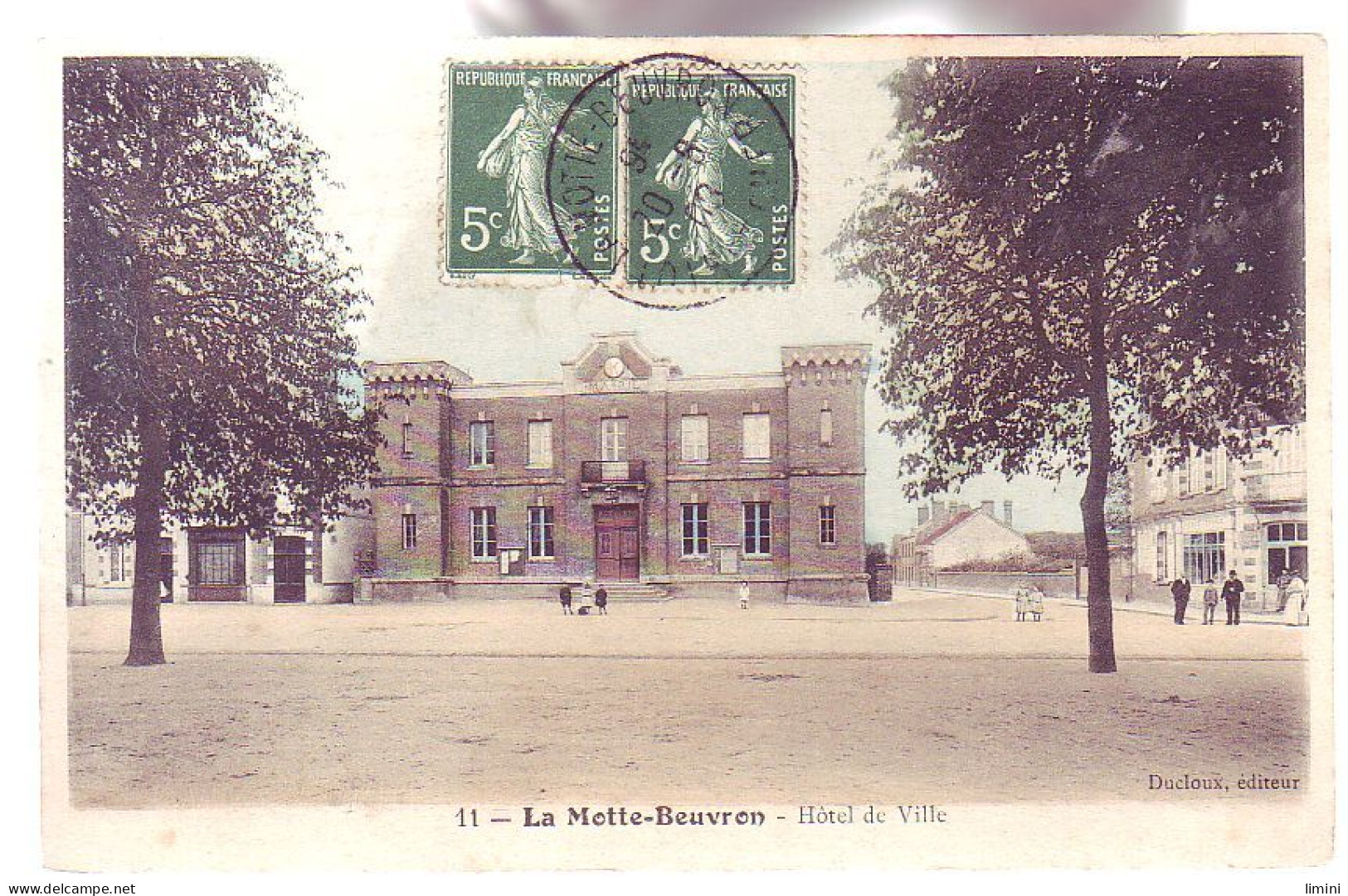 41 - LAMOTTE-BEUVRON - HTEL De VILLE  - ANIMÉE - COLORISÉE - - Lamotte Beuvron