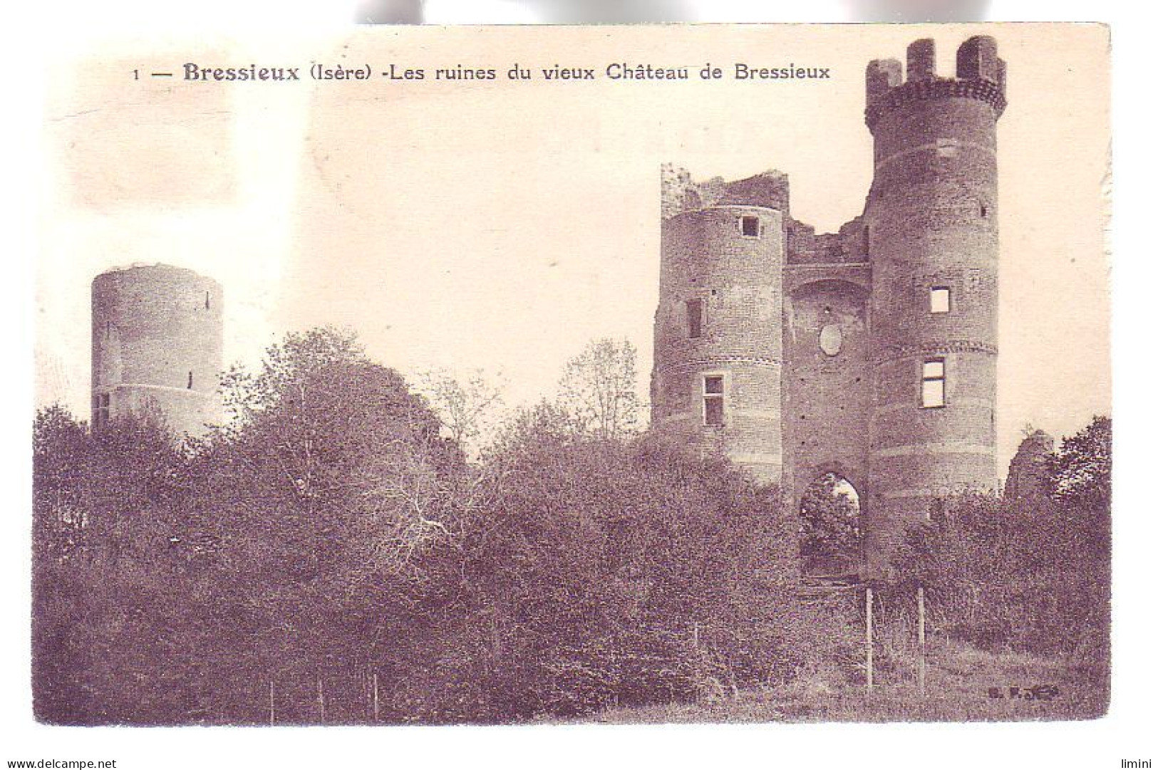 38 - BRESSIEUX - RUINES DU CHÂTEAU - - Bressieux