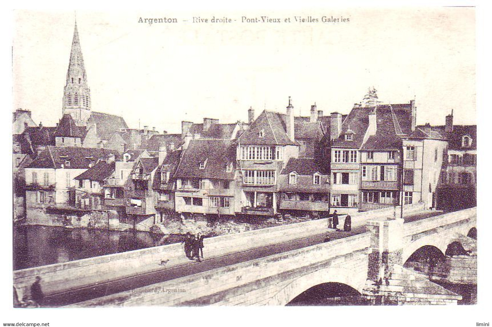 36 - ARGENTON - PONT VIEUX Et VIEILLES GALERIES - ANIMÉE - - Andere & Zonder Classificatie