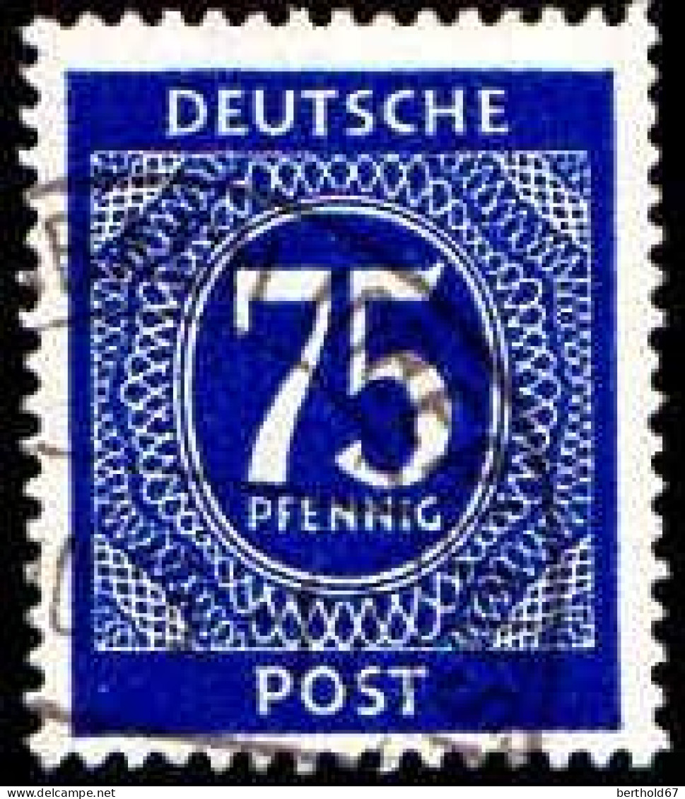 Allemagne Interzone Poste Obl Yv:24 Mi:934 Chiffre (TB Cachet Rond) - Gebraucht