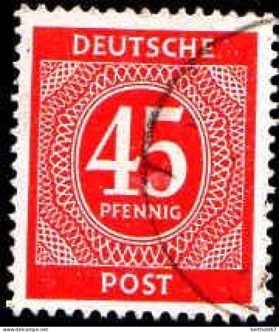 Allemagne Interzone Poste Obl Yv:21 Mi:931 Chiffre (Beau Cachet Rond) - Used