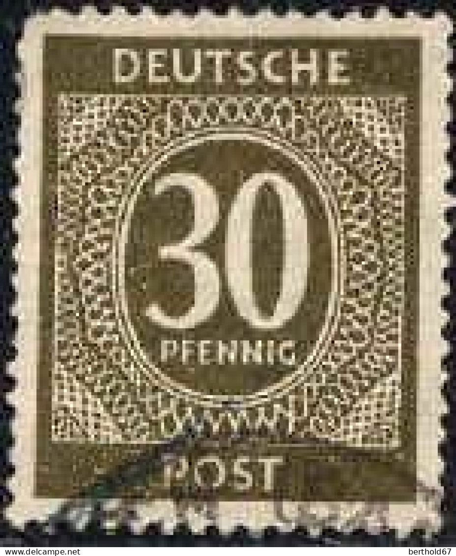 Allemagne Interzone Poste Obl Yv:18 Mi:928 Chiffre (cachet Rond) - Oblitérés