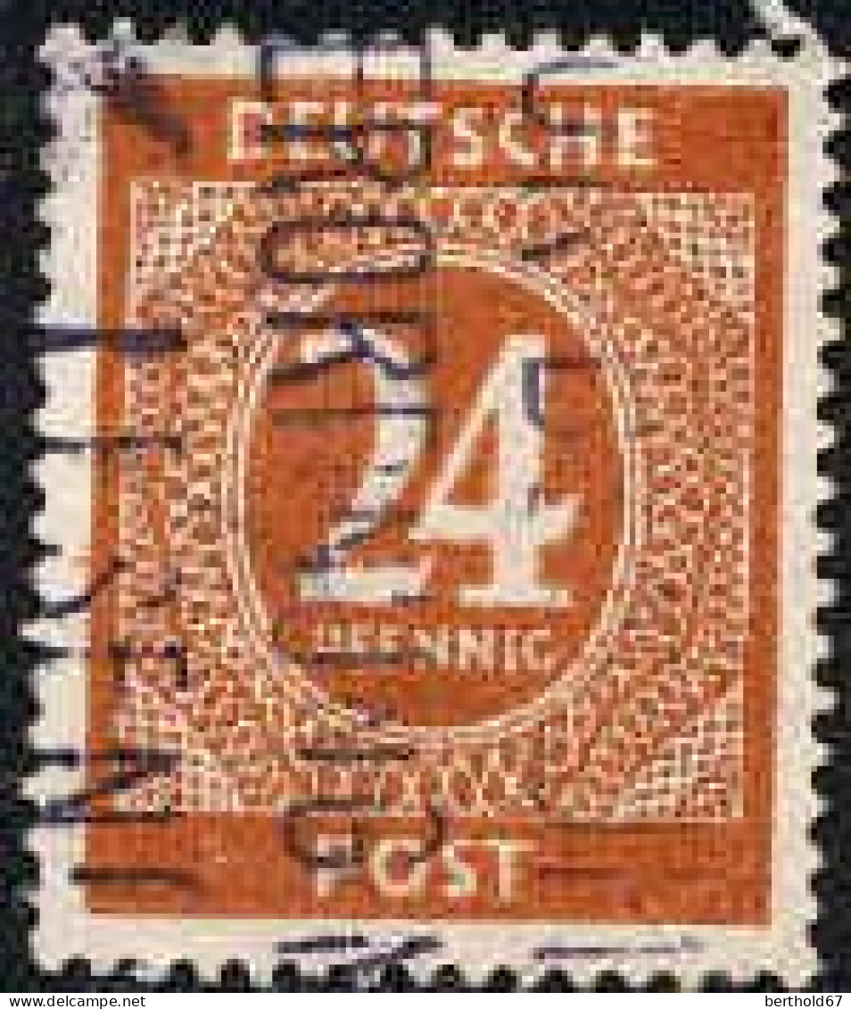 Allemagne Interzone Poste Obl Yv:15A Mi:925A Chiffre (Beau Cachet Rond) - Usados