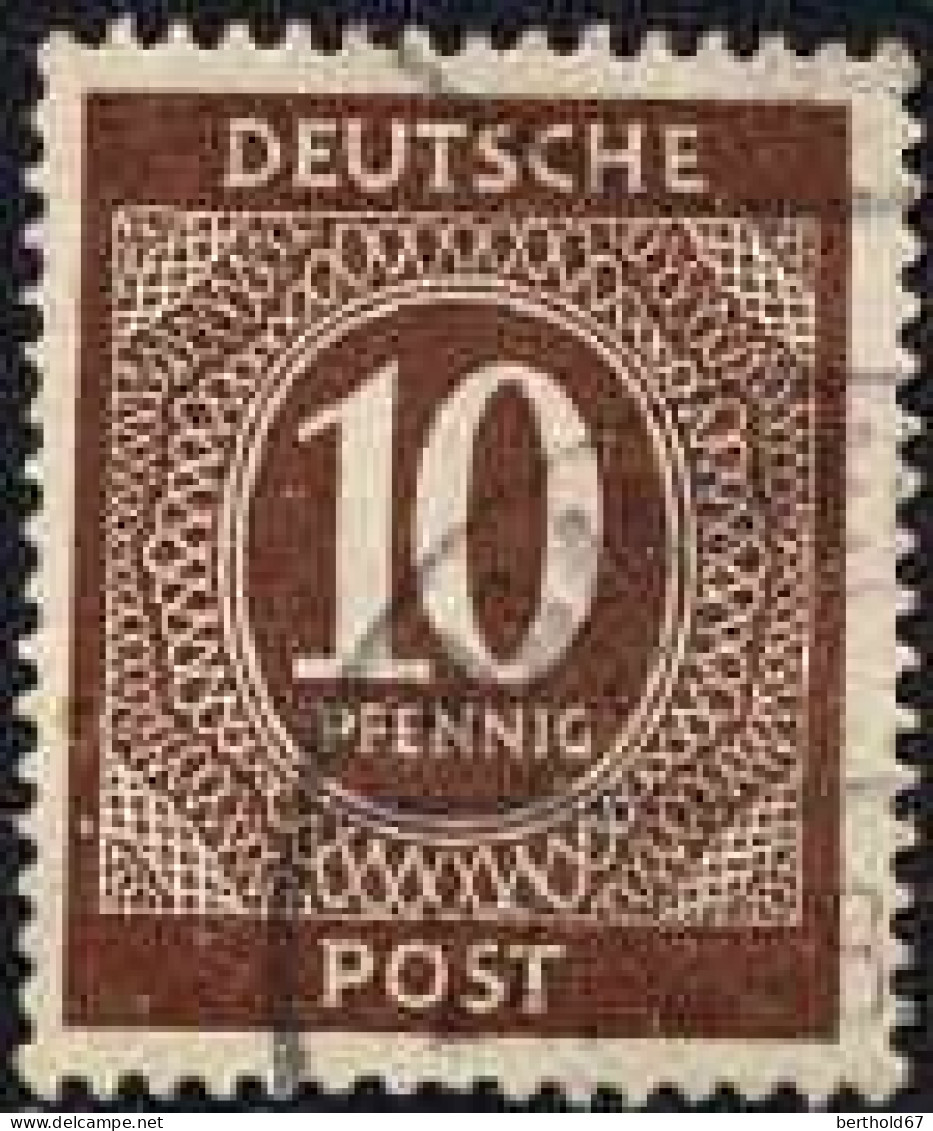 Allemagne Interzone Poste Obl Yv: 8 Mi:918 Chiffre (Beau Cachet Rond) - Oblitérés