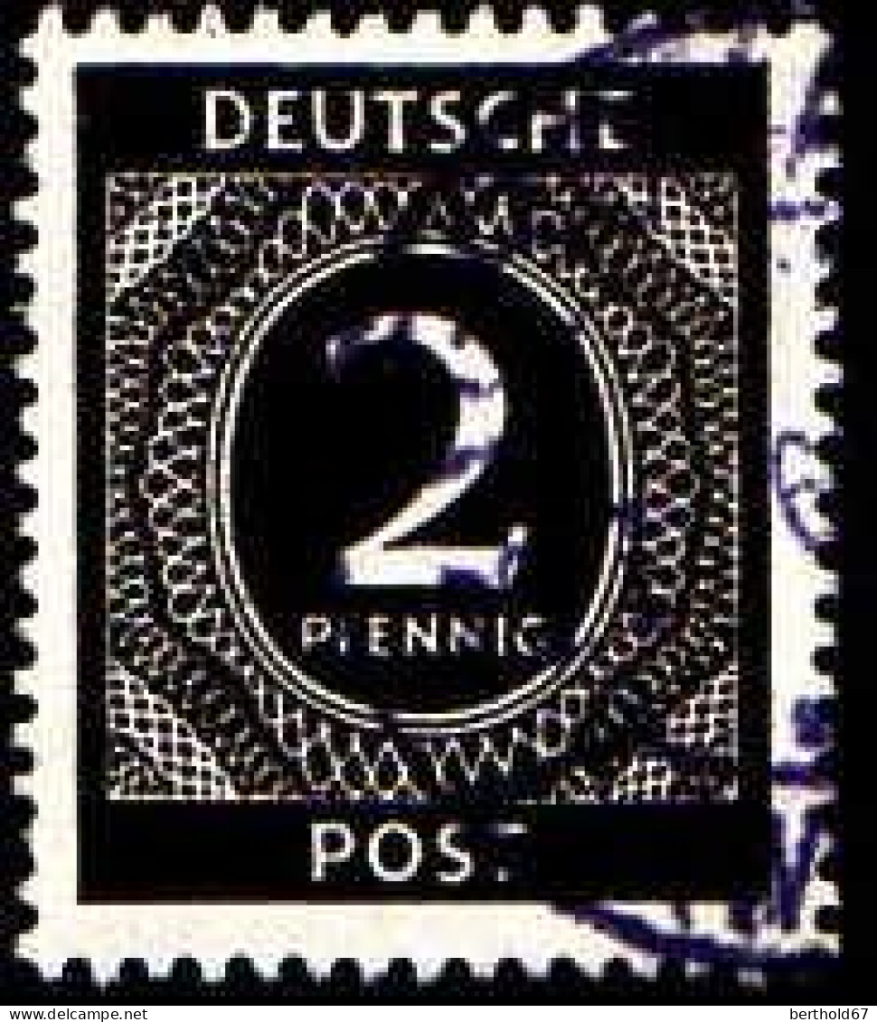 Allemagne Interzone Poste Obl Yv: 2 Mi:912 Chiffre (TB Cachet Rond) - Used