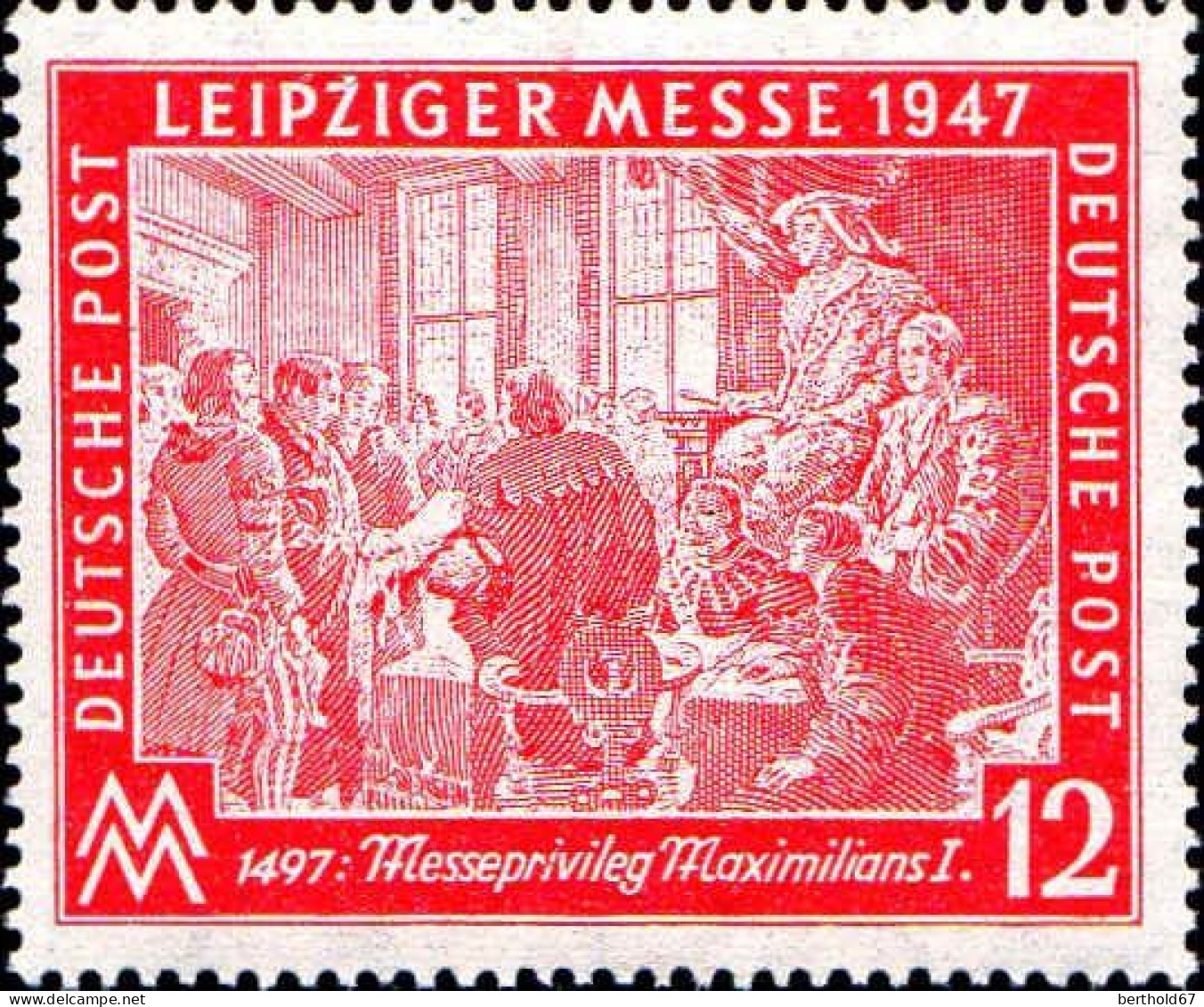 Allemagne Interzone Poste N** Yv:30 Mi:965 Leipziger Messe Verleihung Des Messeprivileg (Petit Def) Pli - Mint