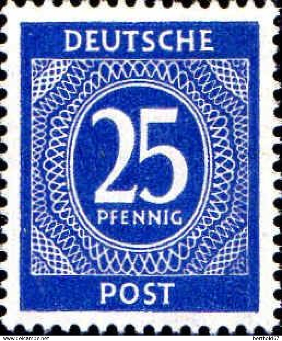 Allemagne Interzone Poste N** Yv:17 Mi:927 Chiffre - Mint