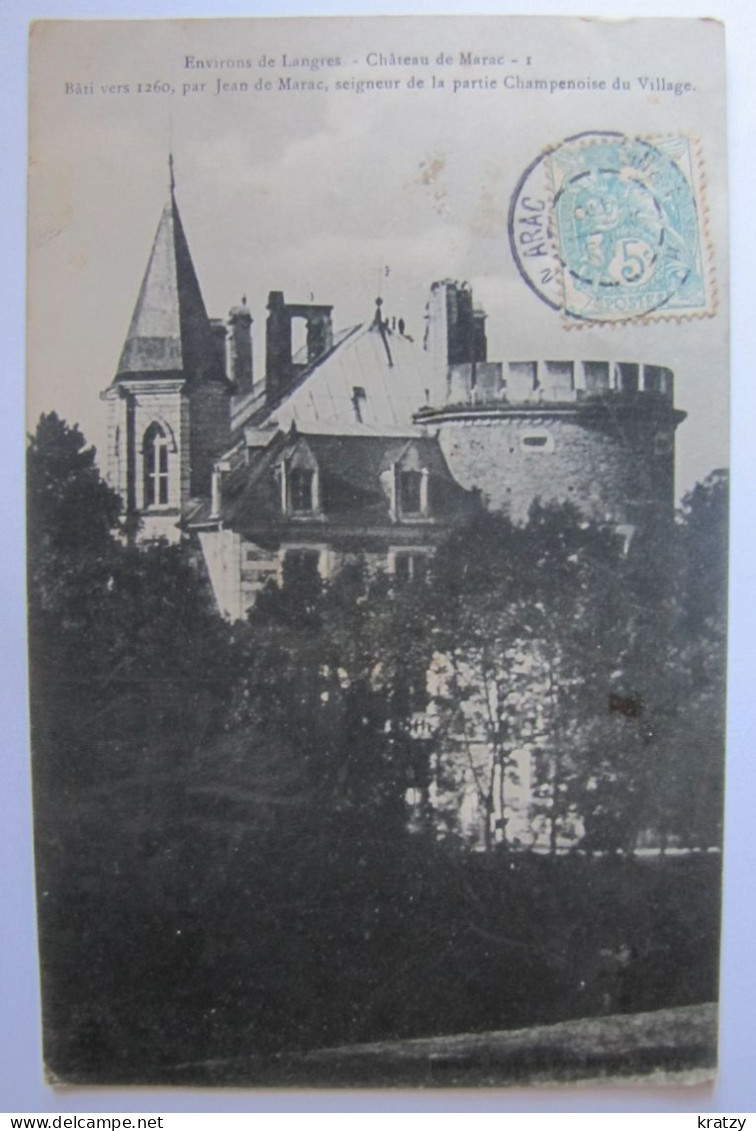 FRANCE - HAUTE MARNE - LANGRES - Château De Marac - Langres