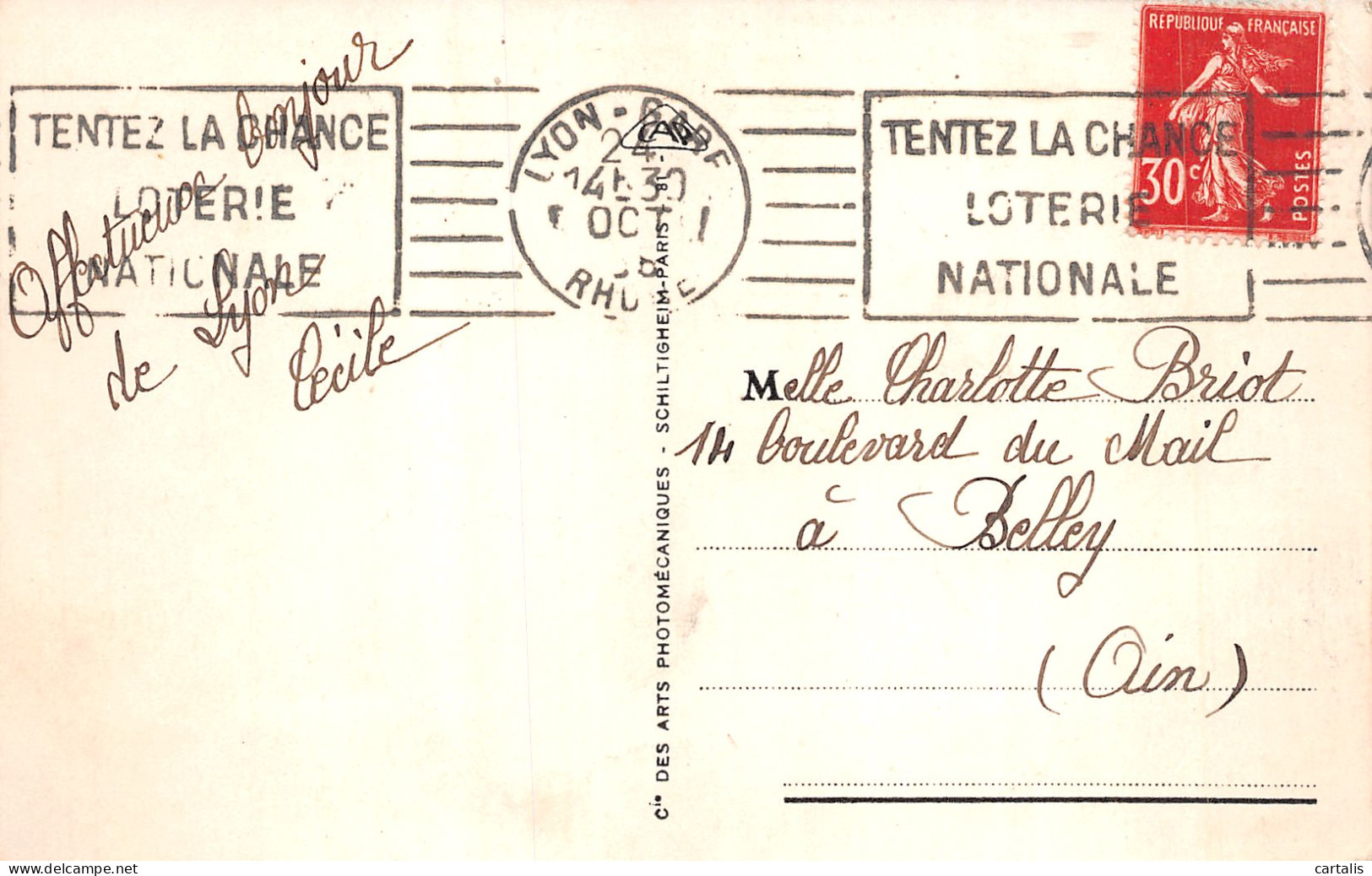 69-LYON-N°4189-B/0315 - Other & Unclassified