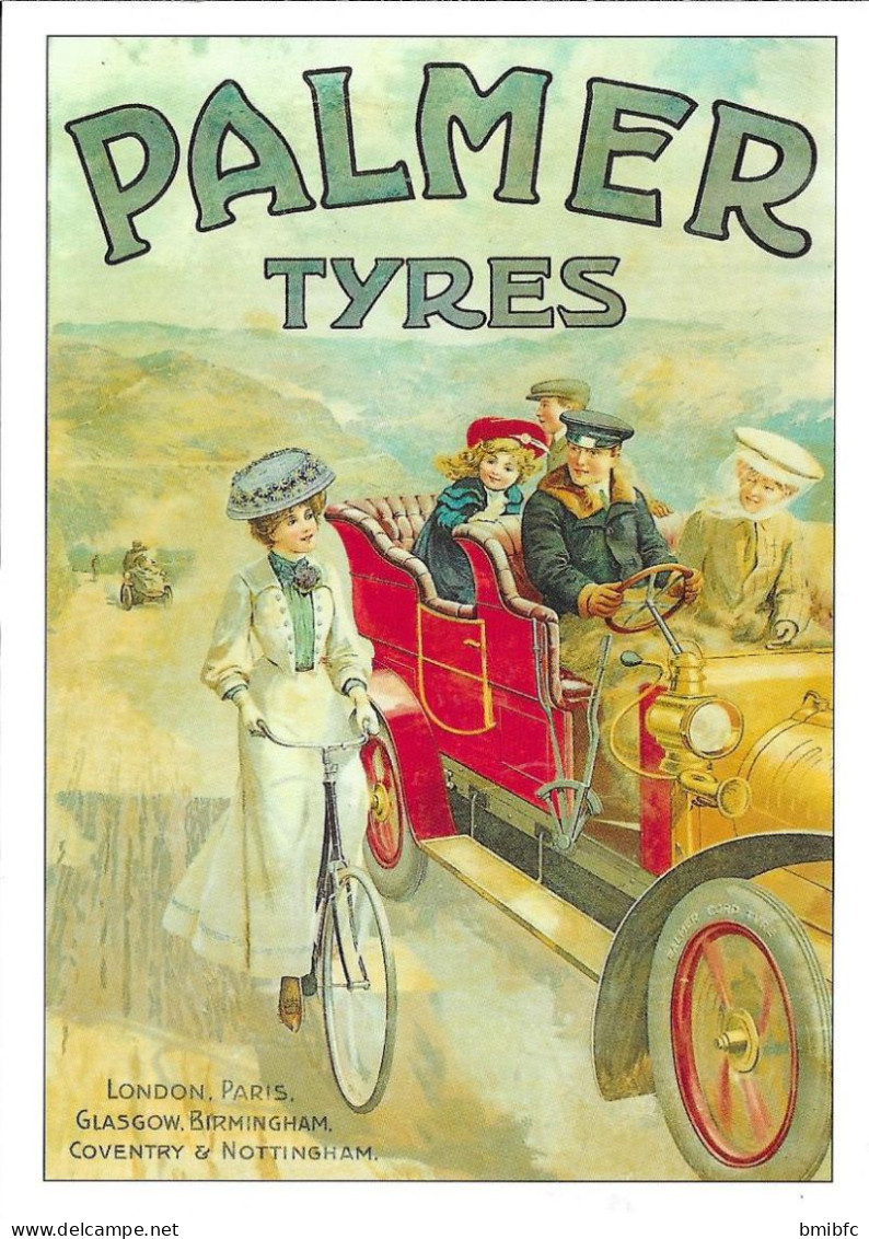 PALMER Tyres - LONDON, PARIS, GLASGOW, BIRMINGHAM, COVENTRY, NOTTINGHAM - Publicité