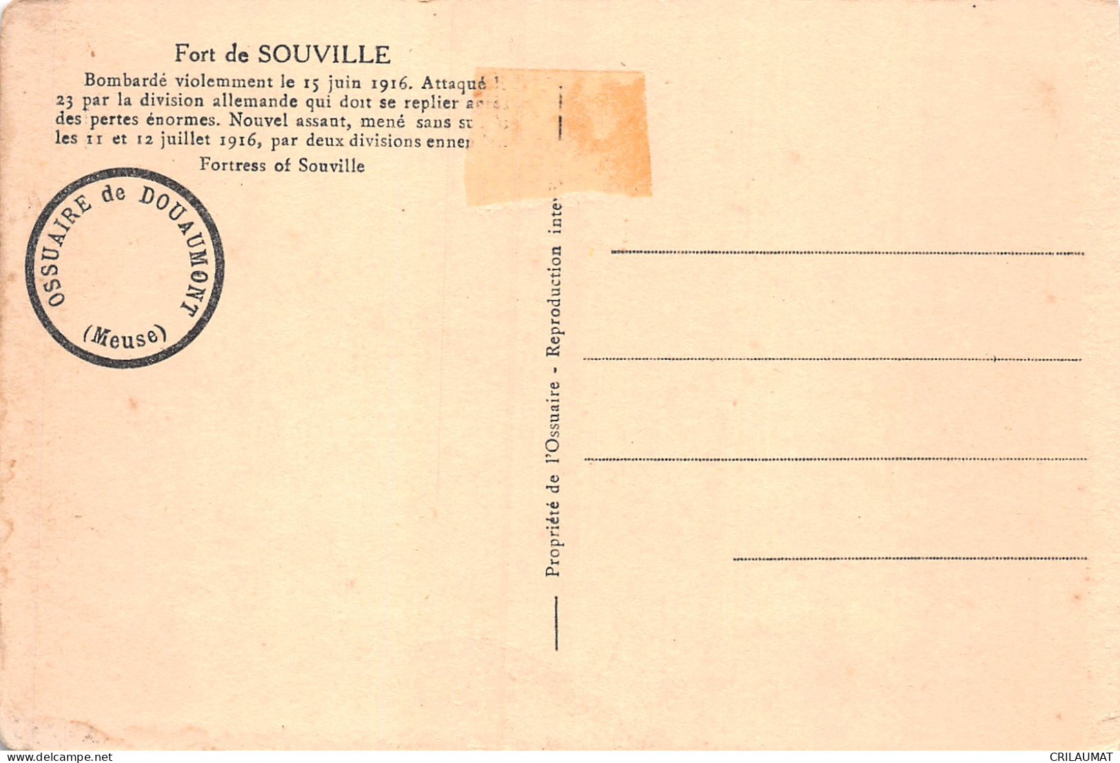 55-FORT DE SOUVILLE-N°LP5135-A/0217 - Altri & Non Classificati