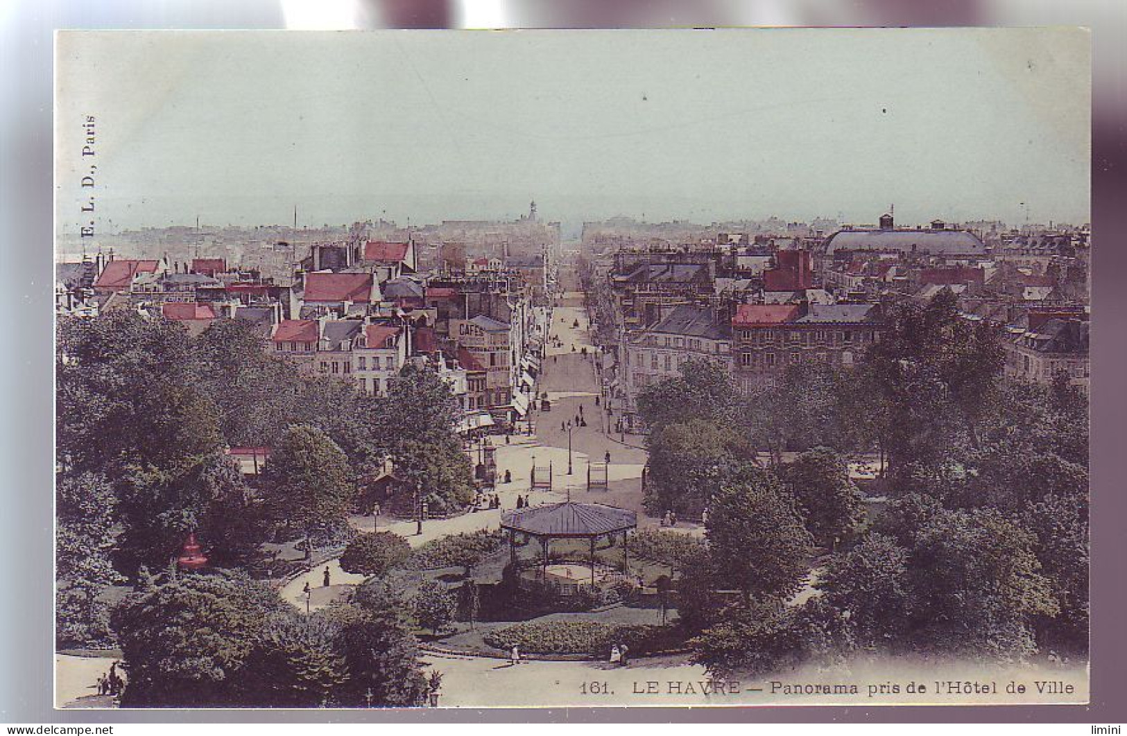 76 - LE HAVRE - PANORAMA PRIS De L'HÔTEL De VILLE - COLORISÉE - ANIMÉE - - Sin Clasificación