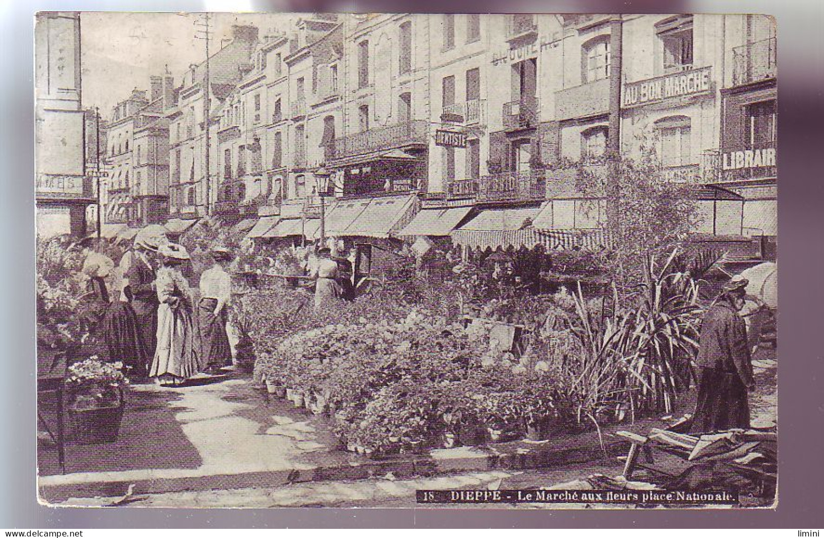 76 - DIEPPE - MARCHE Aux FLEURS - PLACE NATIONALE - - Dieppe