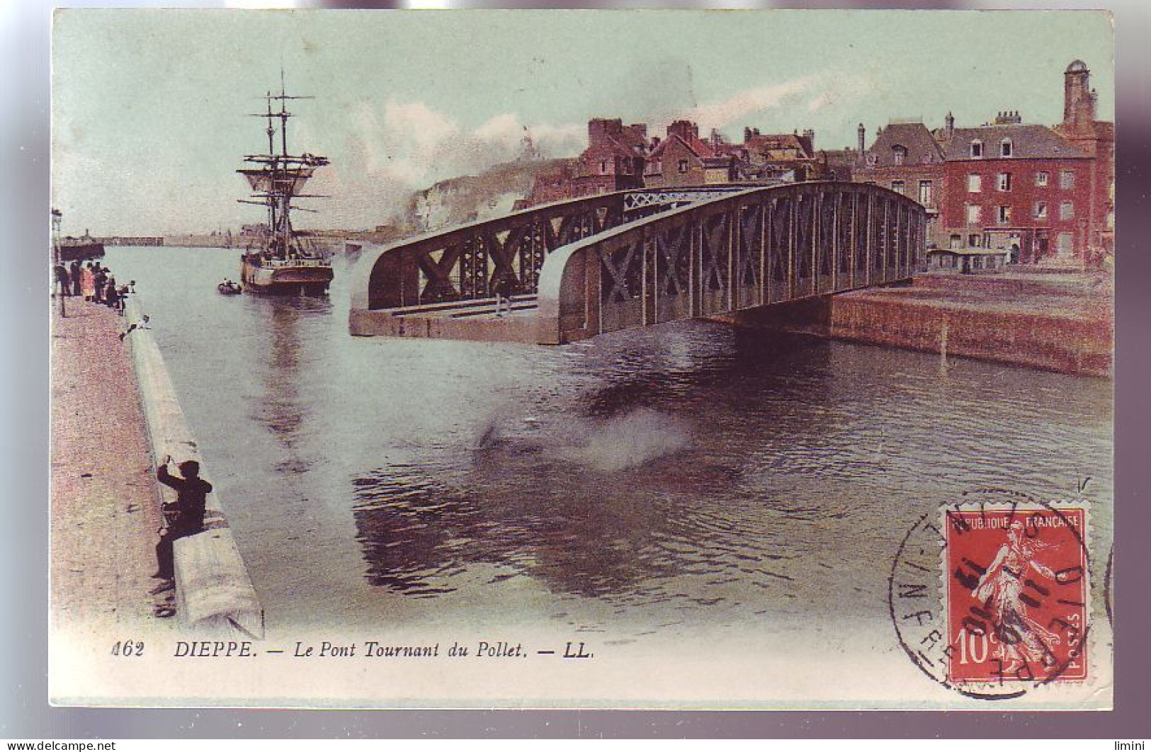 76 - DIEPPE - PONT TOURNANT Du POLLET - COLORISÉE - - Dieppe