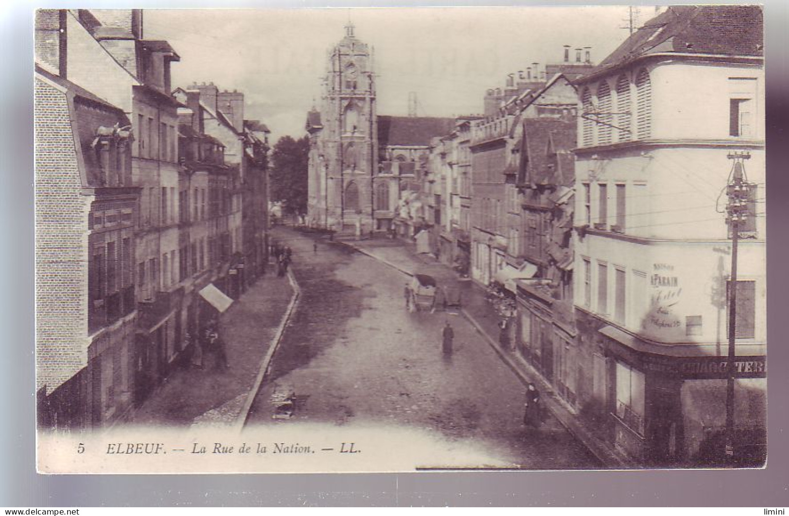 76 - ELBEUF - RUE De La NATION - ANIMÉE - - Elbeuf