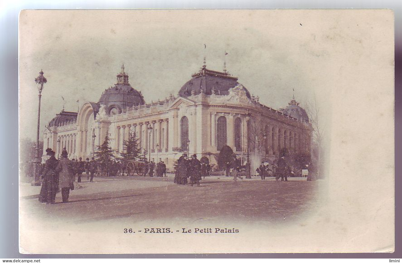 75 - PARIS - PETIT PALAIS - COLORISÉE - ANIMÉE - - Andere Monumenten, Gebouwen