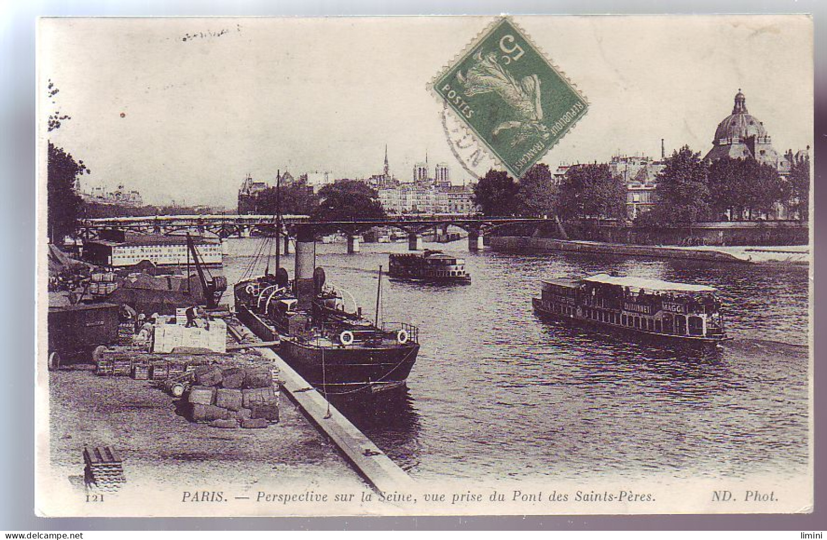 75 - PARIS - VUE Du PONT Des SAINTS-PERES - PÉNICHES -  - Die Seine Und Ihre Ufer