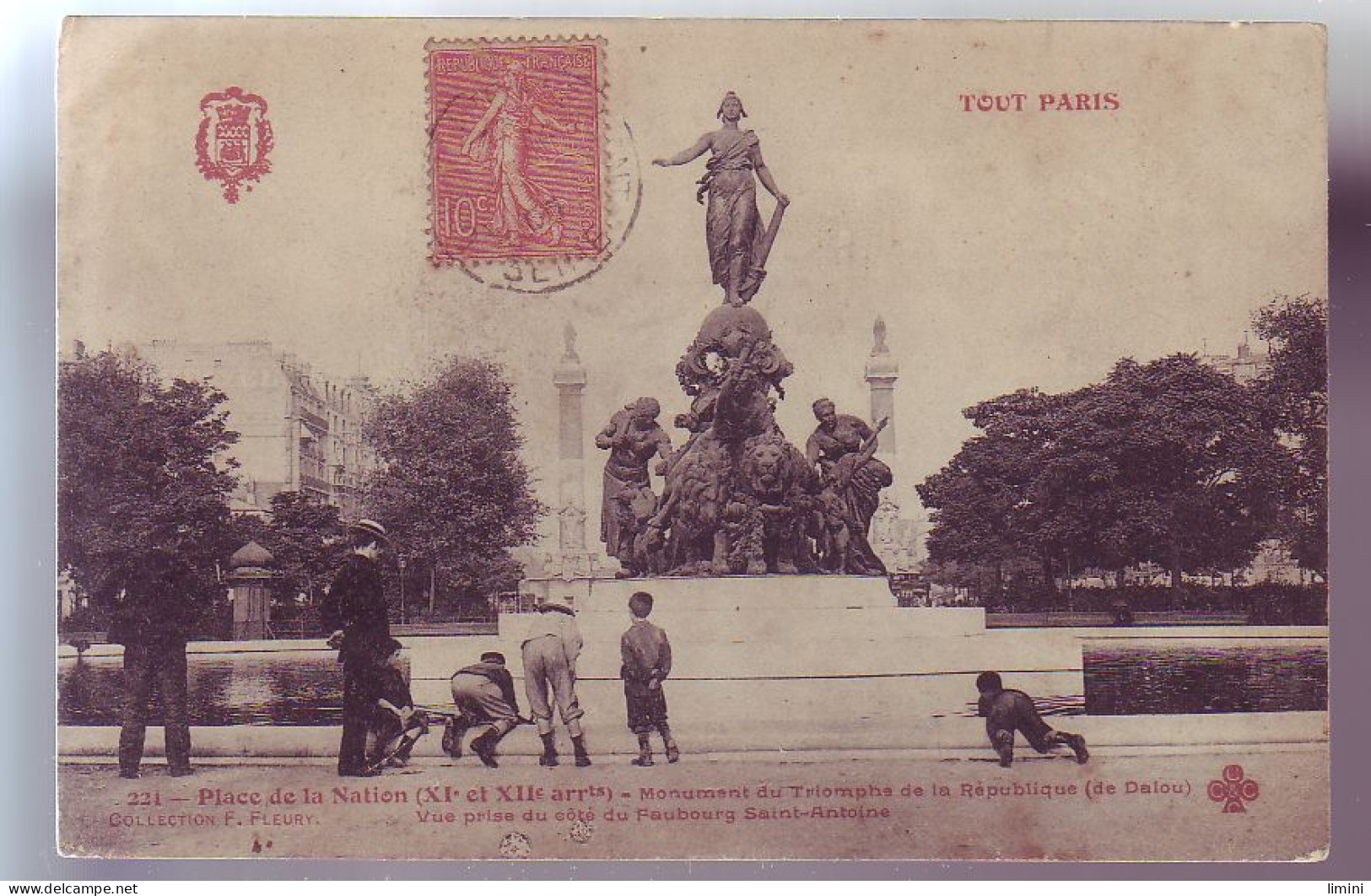 75 - PARIS - PLACE De La NATION - MONUMENT Du TRIOMPHE - ANIMÉE - - Places, Squares