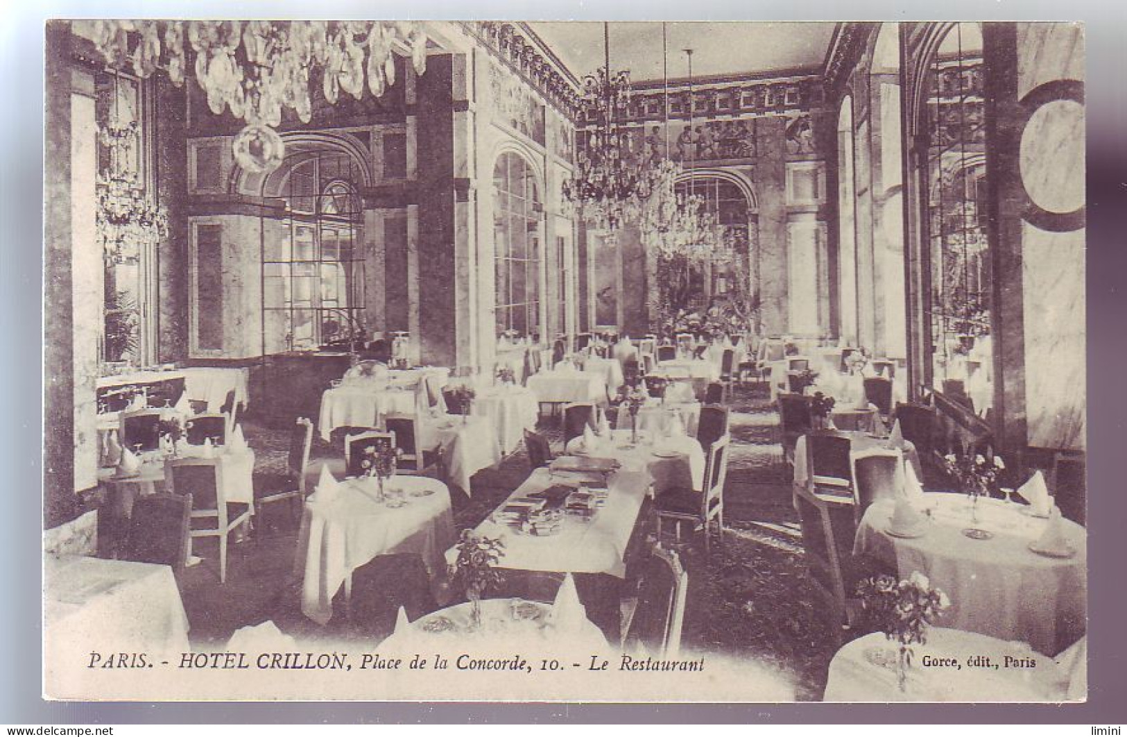 75 - PARIS - HÔTELCRILLON - PLACE De LA CONCORDE - Le RESTAURANT - - Cafés, Hoteles, Restaurantes