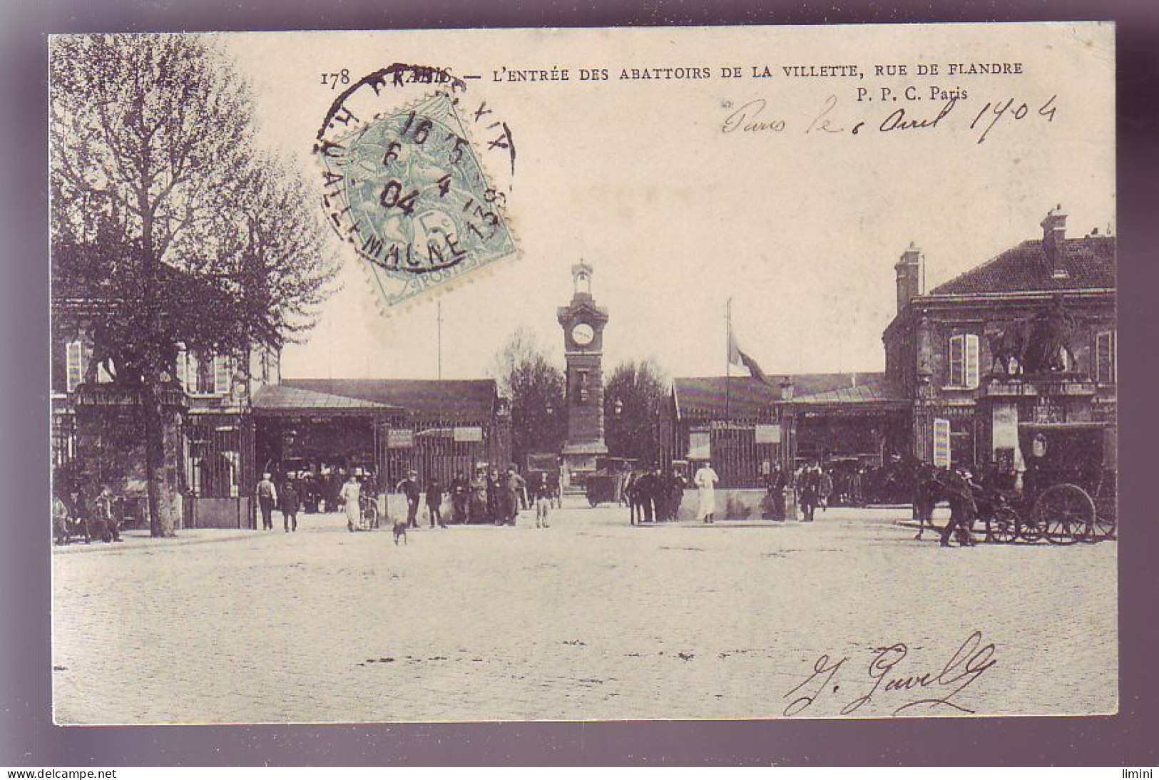 75 - PARIS -  ENTRÉE Des ABATTOIRS De La VILLETTE - RUE DE FLANDRE - ANIMÉE -    - Distretto: 19