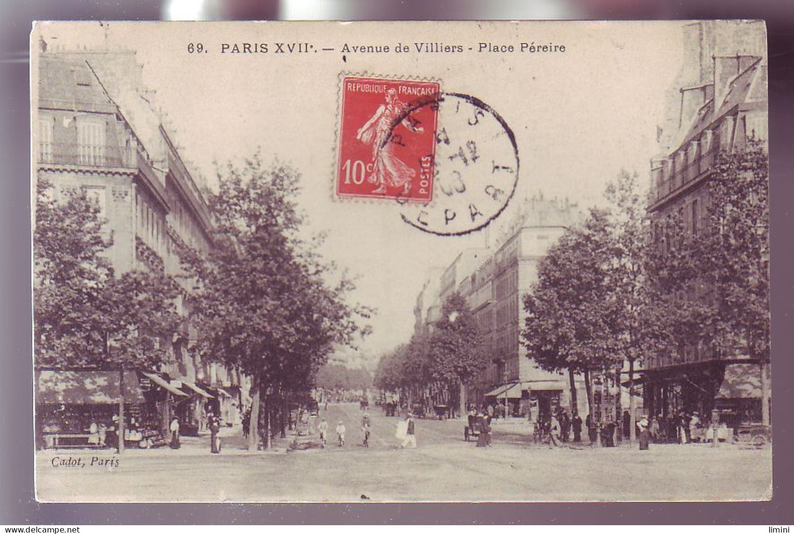 75 - PARIS - AVENUE De VILLIERS - PLACE PEREIRE - ANIMÉE - - Arrondissement: 17