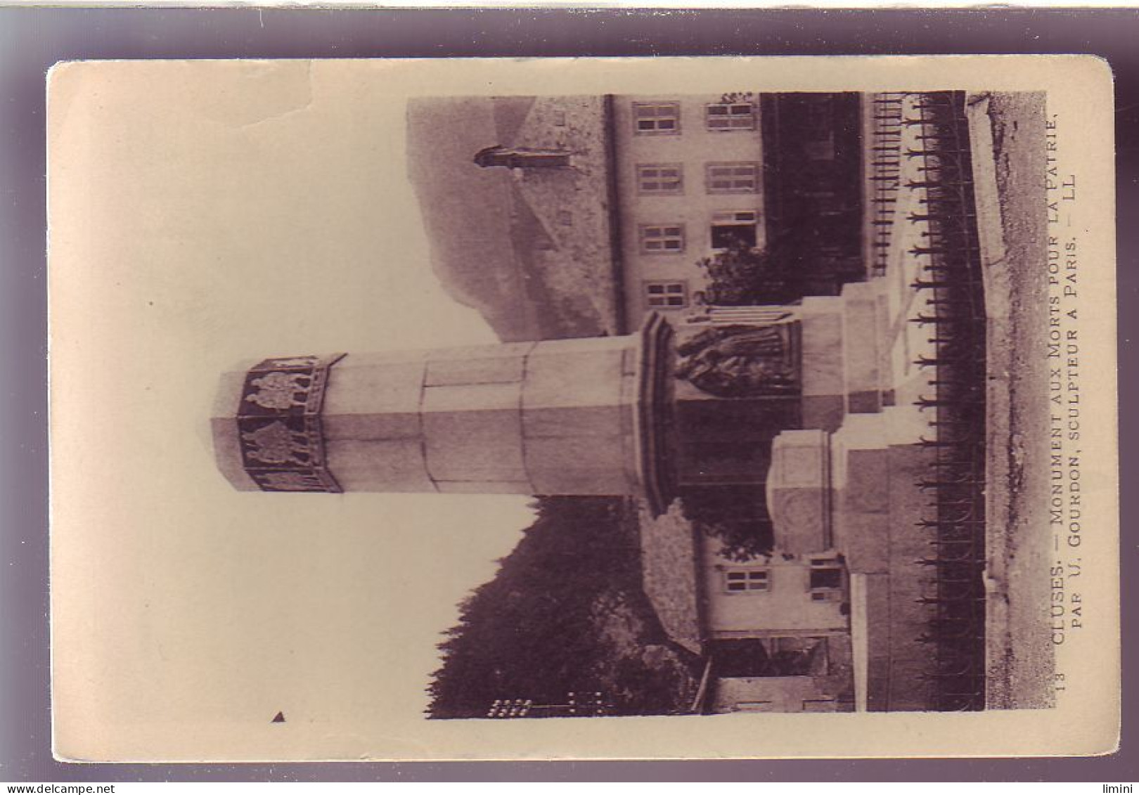 74 - CLUSES - MONUMENT Aux MORTS - GOURDON , SCULPTEUR   PARIS -  - Cluses