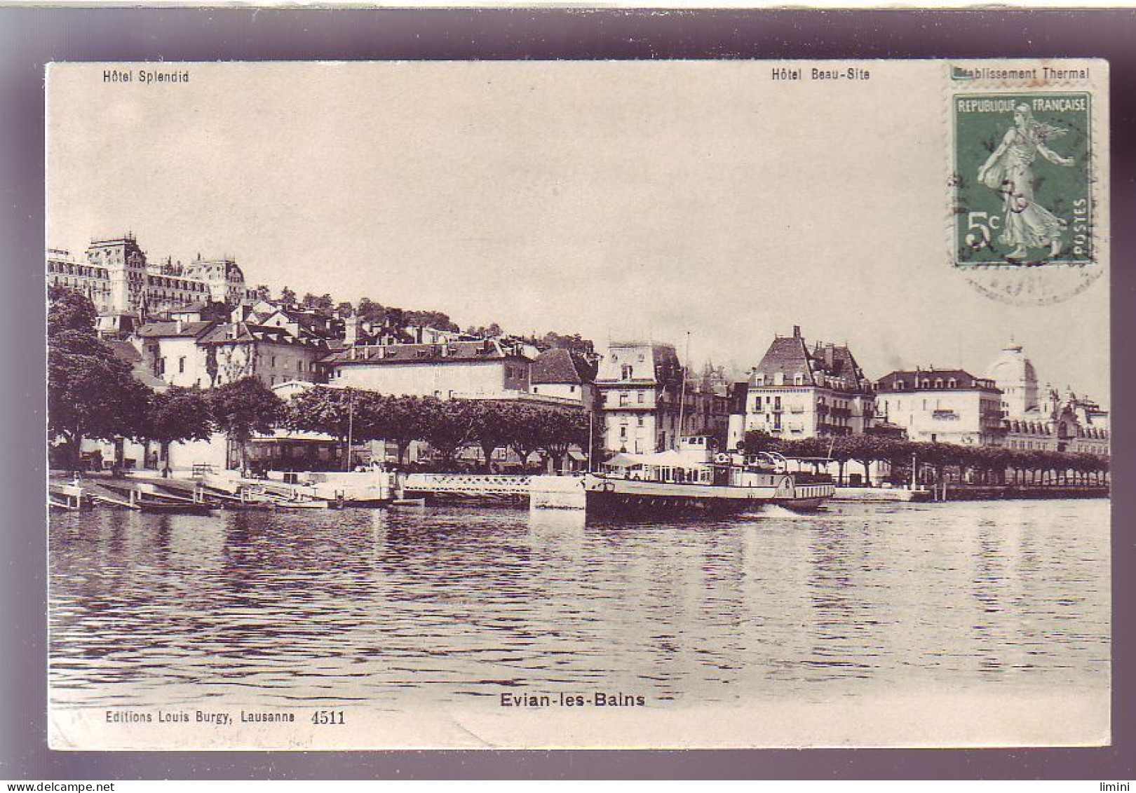 74 - EVIAN-les-BAINS - VUE GÉNÉRALE Du LAC - - Evian-les-Bains