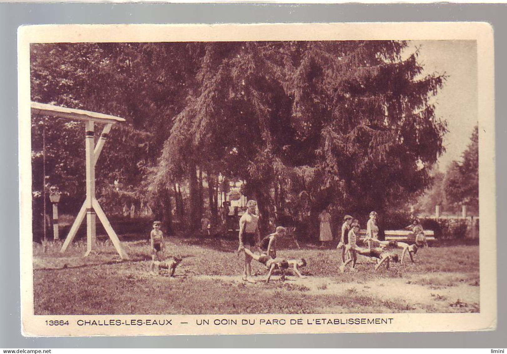 73 - CHALLES Les EAUX - PARC De L'ETABLISSEMENT - JEUX D'ENFANTS - ANIMÉE - - Other & Unclassified