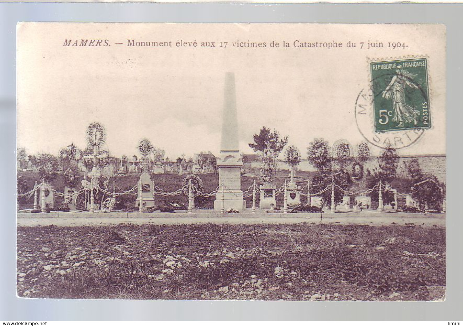 72 - MAMERS - MONUMENT Des VICTIMES De LA CATASTROPHE Du 07 JUIN 1904 - - Mamers