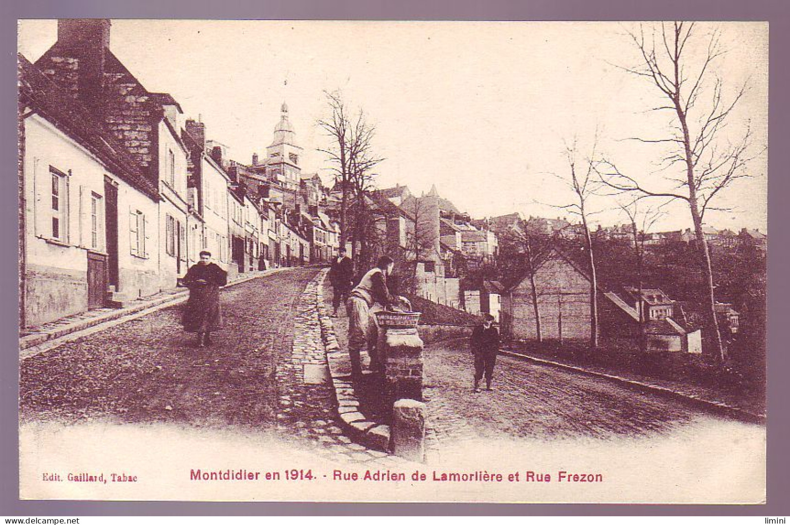 80 - MONTDIDIER - RUE ADRIEN Et RUE FREZON En 1914 - ANIMÉE - - Montdidier