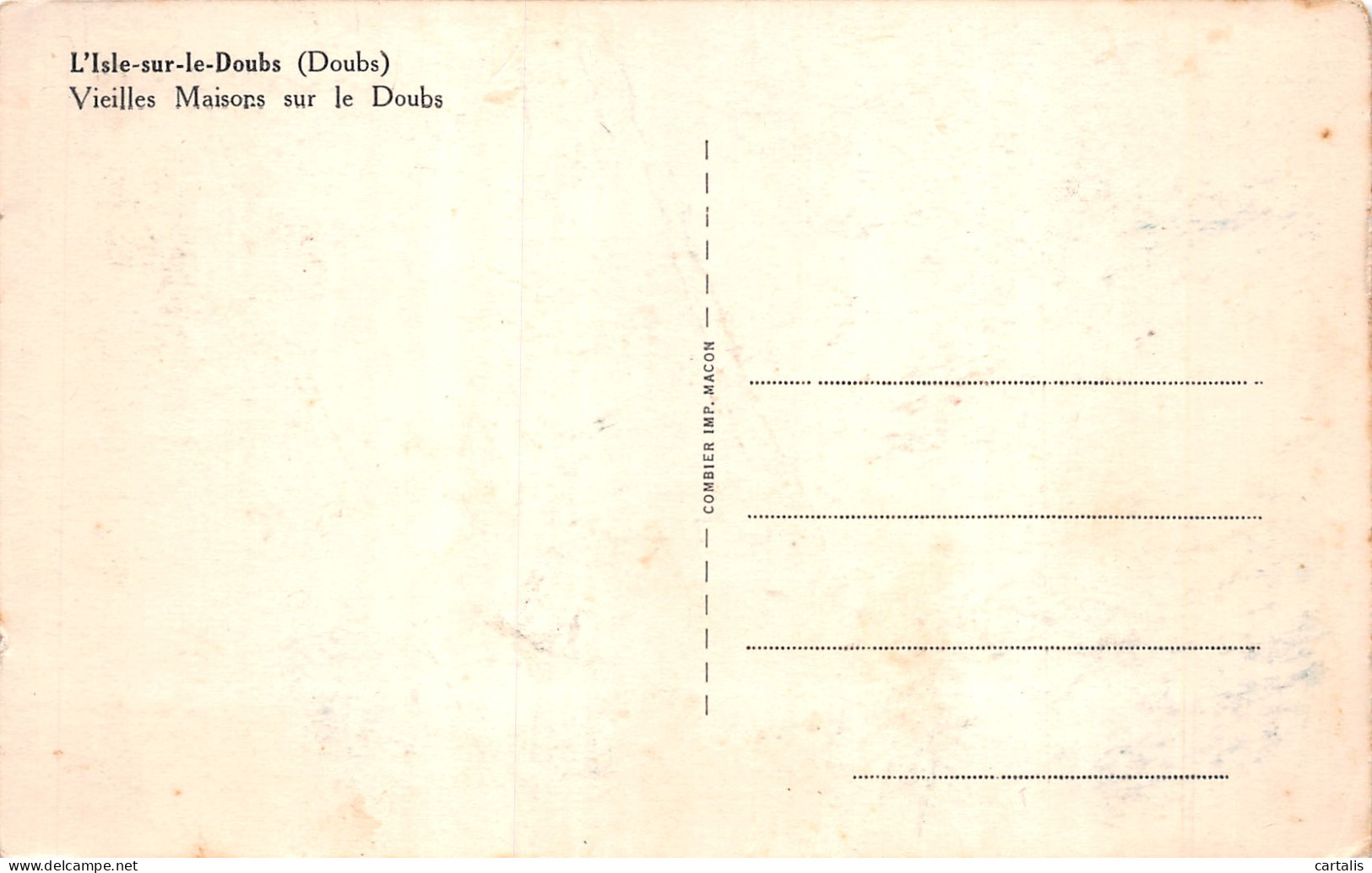 25-L ISLE SUR LE DOUBS-N°4189-E/0321 - Other & Unclassified