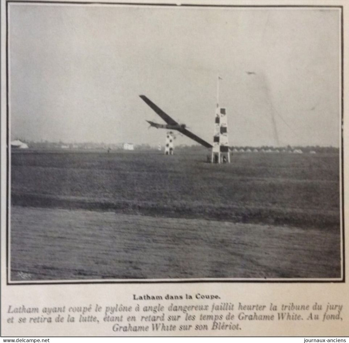 1910 AVIATION - COUPE GORDON BENNETT - L'AVIATEUR GRAHAME WHITE  - LATHAM - BROOKINS - JOHNSTONNE - HOXLEY - 1900 - 1949