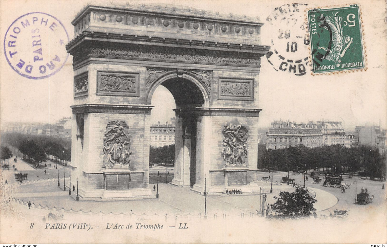 75-PARIS ARC DE TRIOMPHE-N°4189-D/0241 - Arc De Triomphe