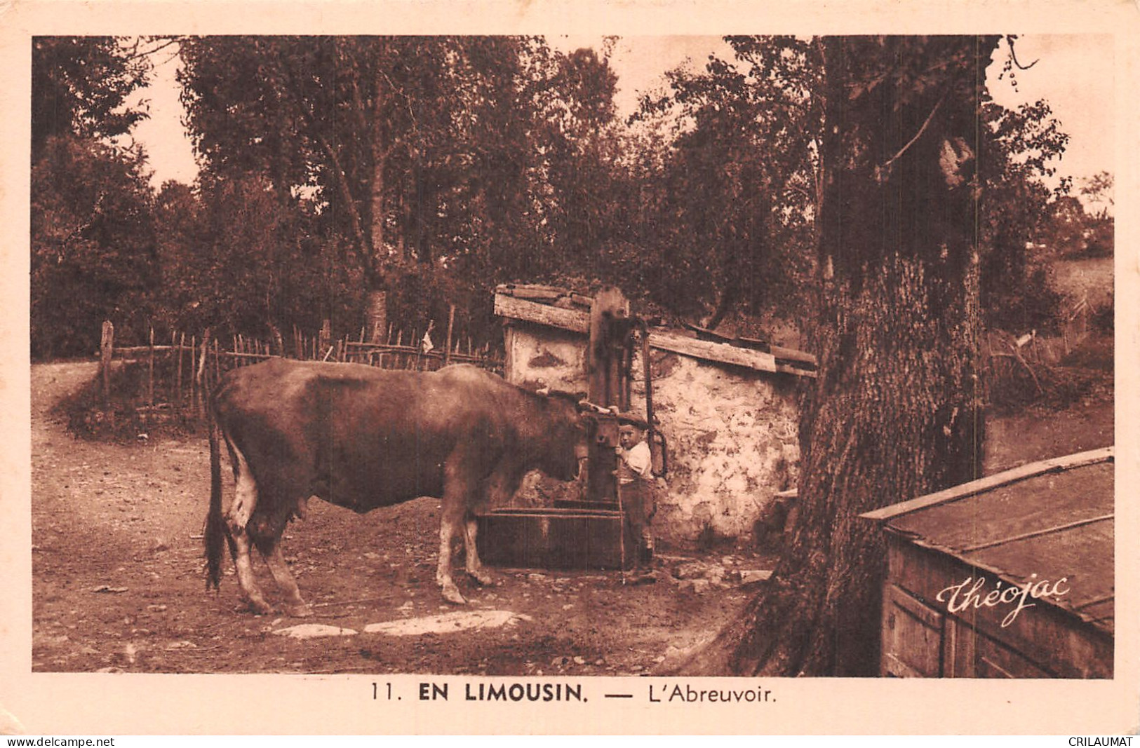 87-EN LIMOUSIN FOLKLORE L ABREUVOIR-N°LP5135-C/0209 - Otros & Sin Clasificación