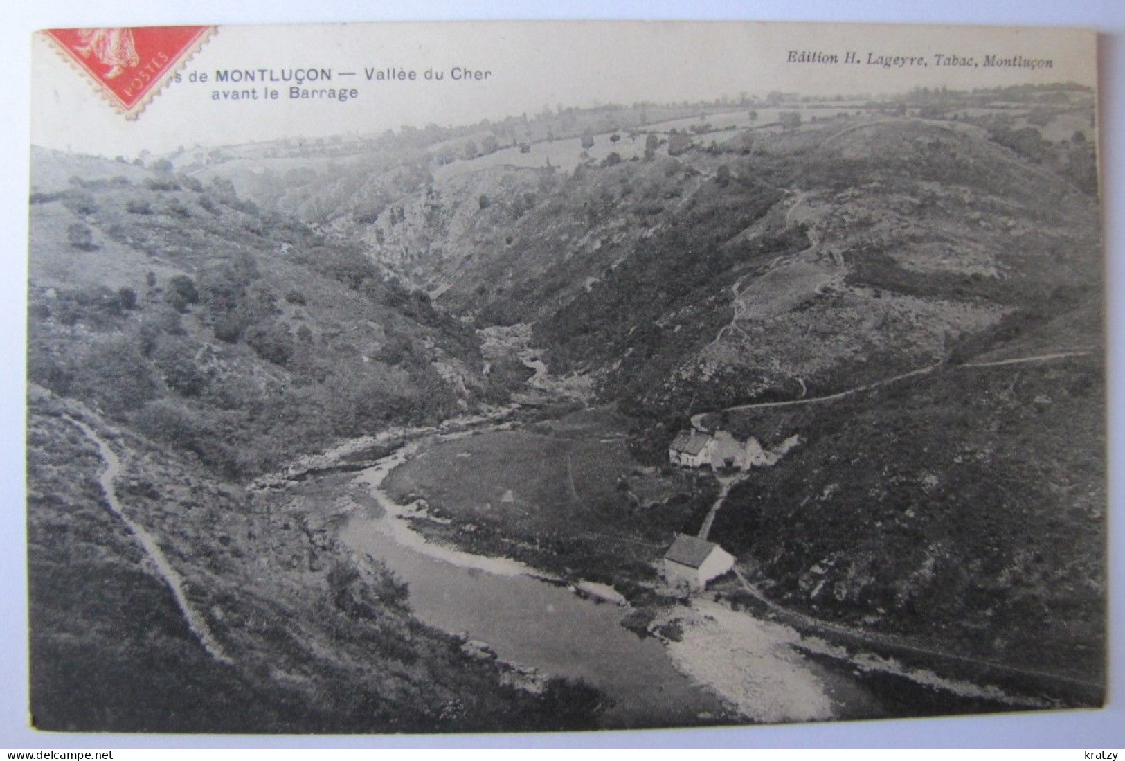 FRANCE - ALLIER - MONTLUCON - Vallée Du Cher Avant Le Barrage - 1907 - Montlucon