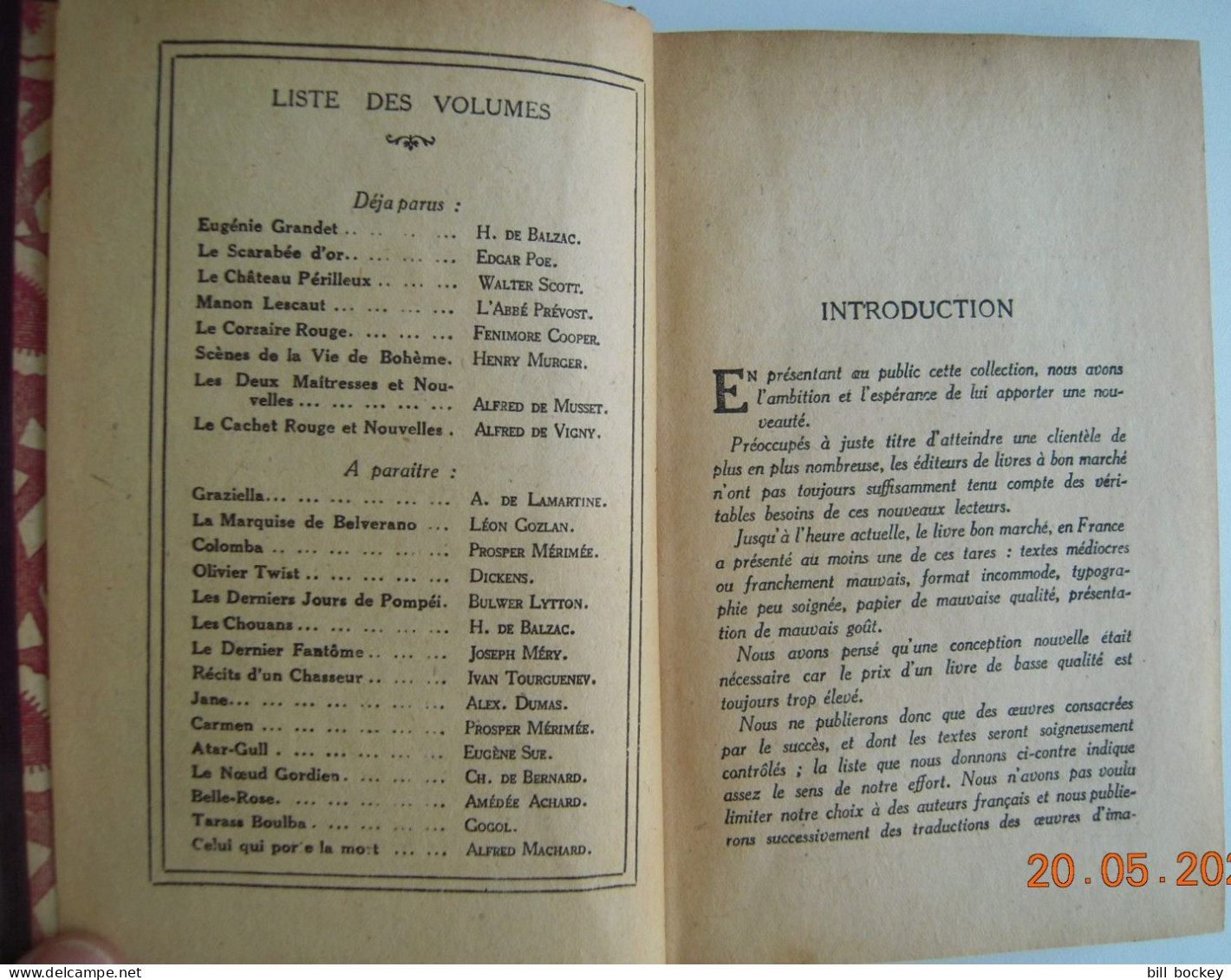 Alfred De VIGNY "Laurette Ou Le Cachet Rouge  + Autres Nouvelles" 1926 Grande Librairie Universelle Bon État - Klassische Autoren