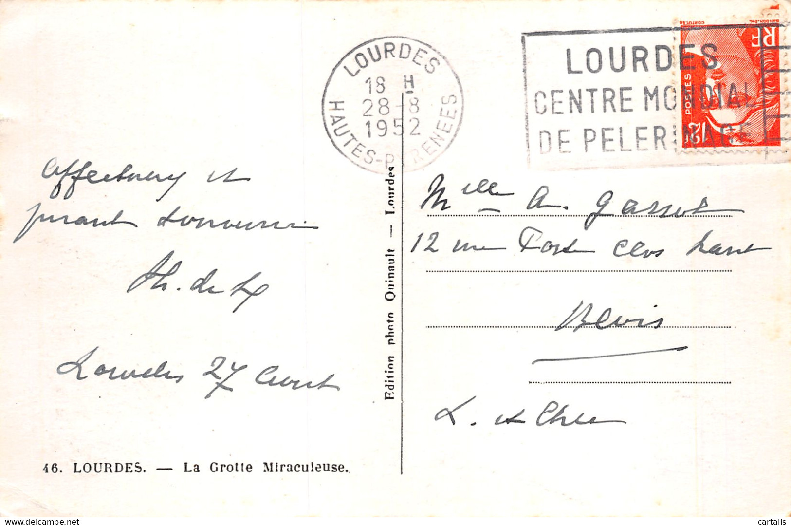 65-LOURDES-N°4189-G/0305 - Lourdes